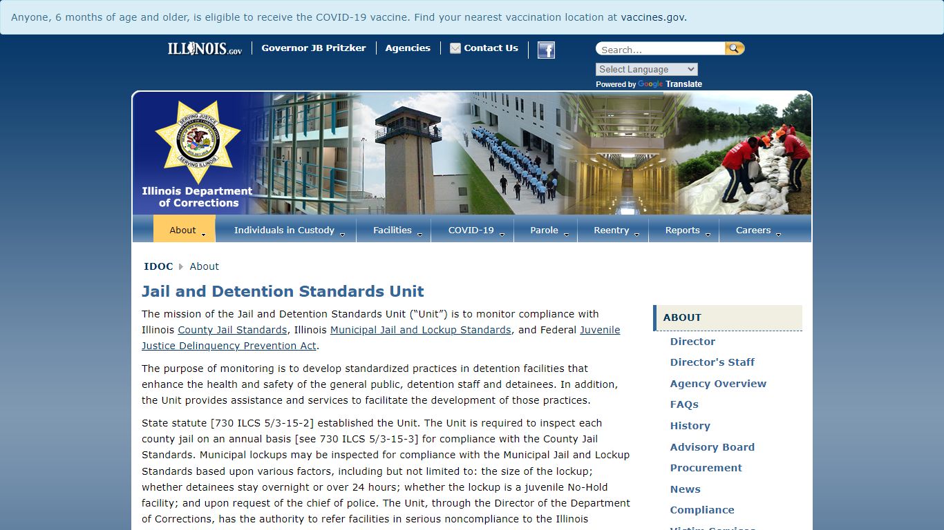 Jail and Detention Standards Unit - About - Illinois